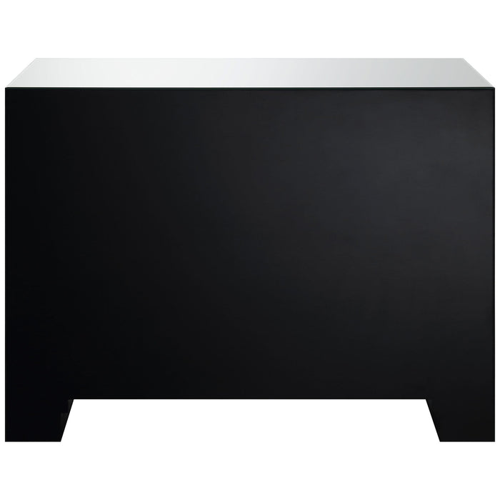 Maya 2-drawer Mirrored Storage Accent Cabinet Silver