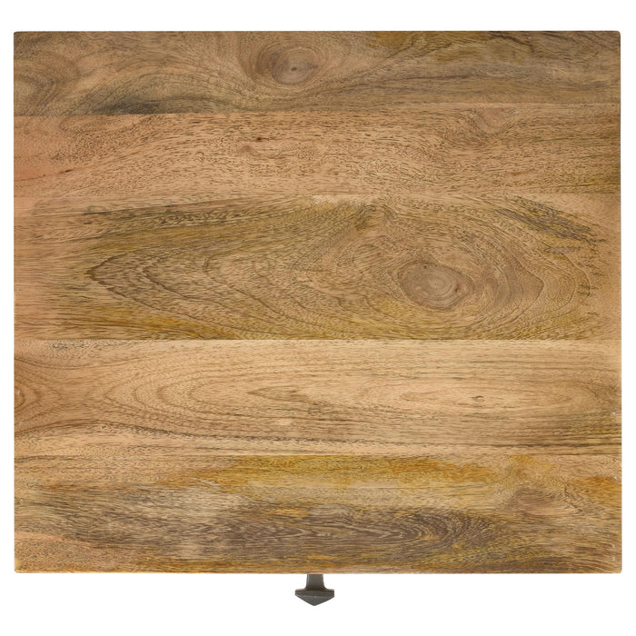 Ezra 1-drawer Rectangular Accent Side Table Natural Mango