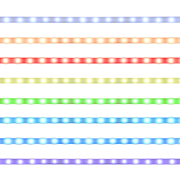 Windrose 28 x 67 Inch Tempered LED Standing Mirror White