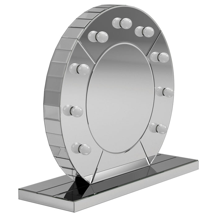 LED Table Vanity Mirror Silver