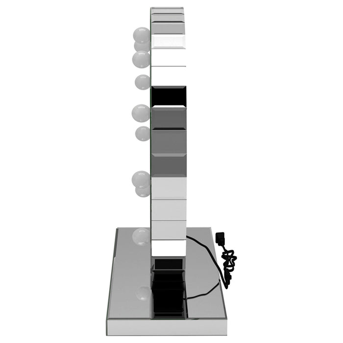 LED Table Vanity Mirror Silver