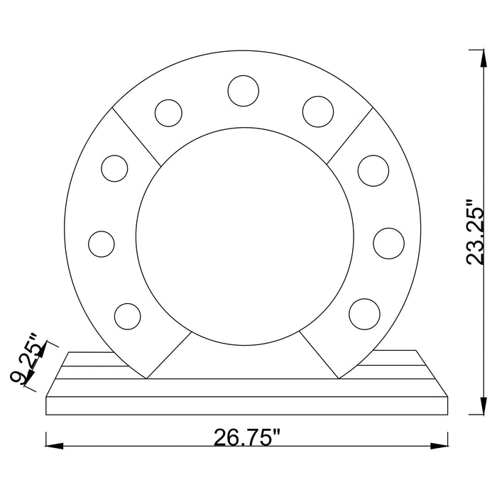 LED Table Vanity Mirror Silver