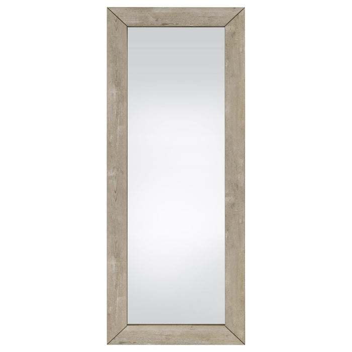 Cadence Tempered Glass Full Length Mirror Grey Washed Oak