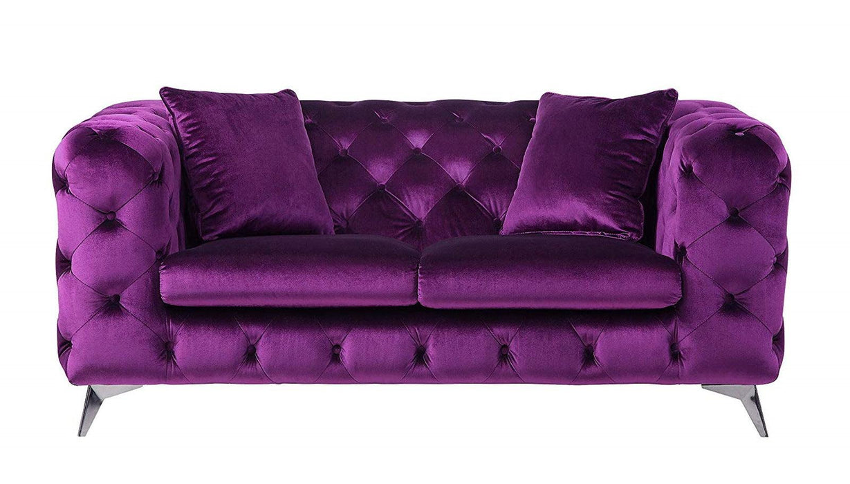 Acme Furniture Atronia Loveseat in Purple 54906