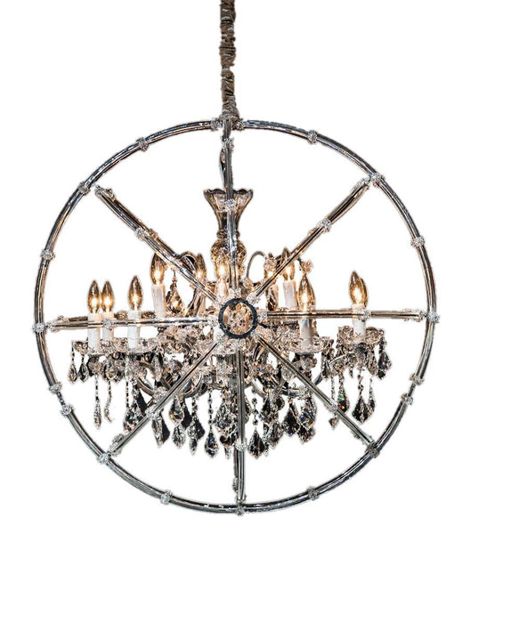 Lighting Pena 15 Light Chandelier in Clear and Chrome
