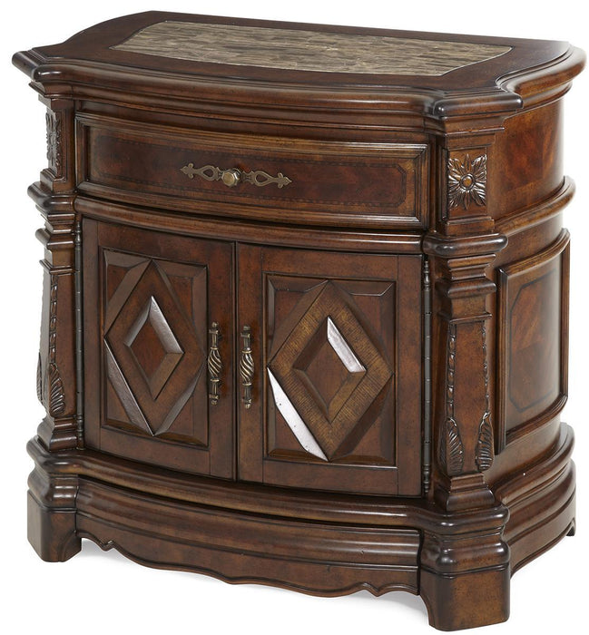 Windsor Court Nightstand in Vintage Fruitwood