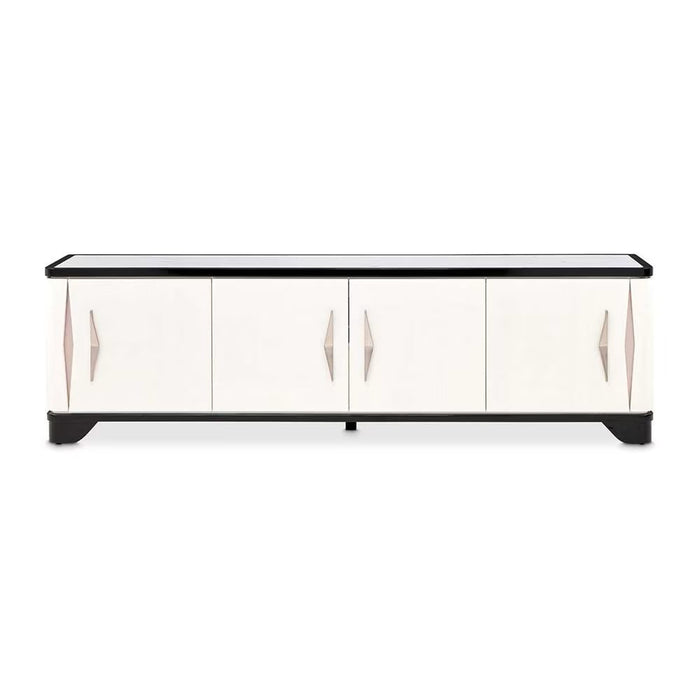 AICO Furniture Tuxedo Media Cabinet in Piano Keyboard image