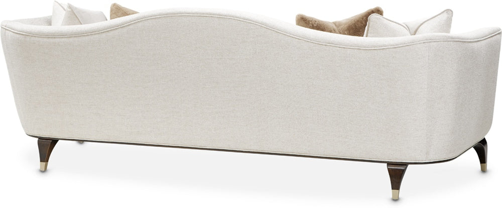 AICO Paris Chic Sofa Cremini in Espresso