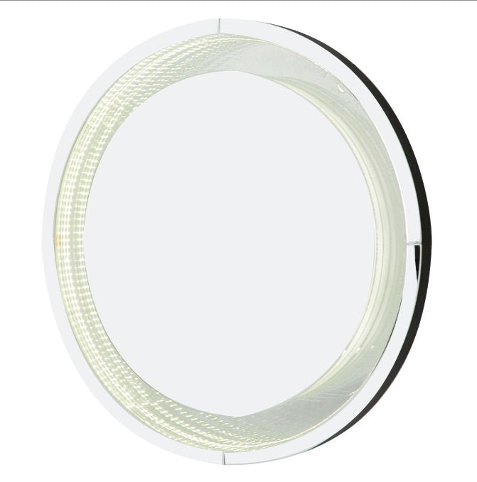 AICO Furniture Montreal Round Wall Mirror with LED Lights image