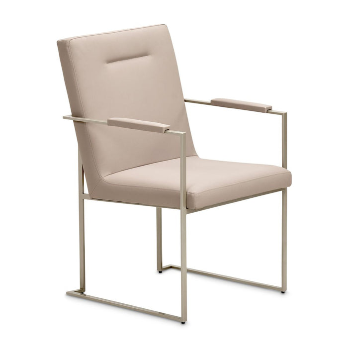 AICO Marin Arm Chair (Set of 2) in Greige