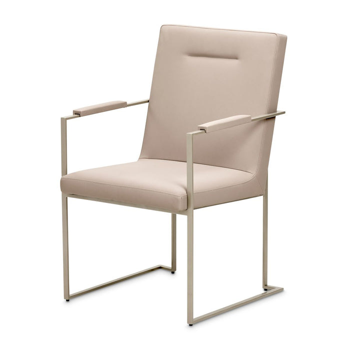 AICO Marin Arm Chair (Set of 2) in Greige