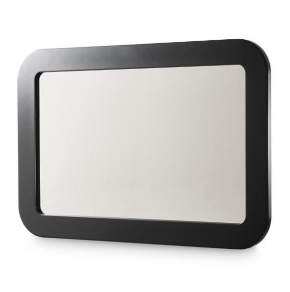 AICO Furniture Wall Mirror in Silken Matte Black