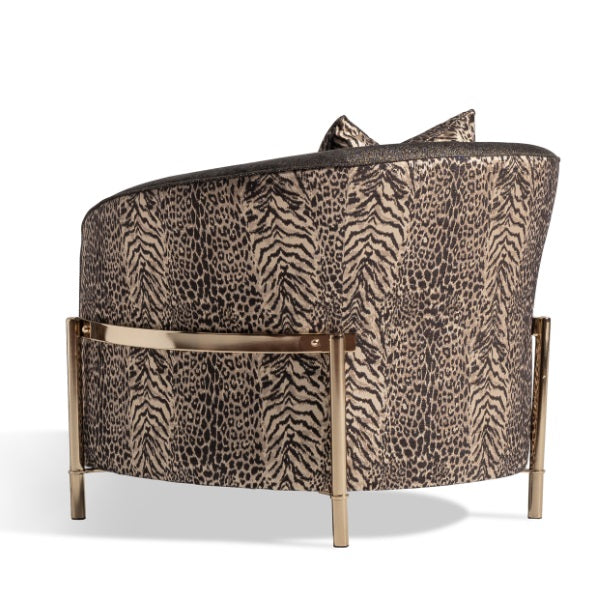 AICO Furniture Lisbon Chair in Onyx Gold