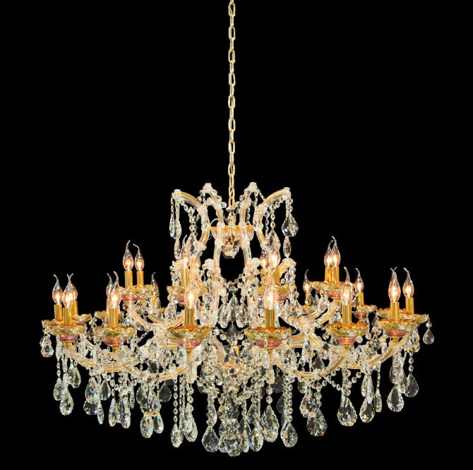 AICO Furniture Lighting Chantilly 25 Light Chandelier in Gold image