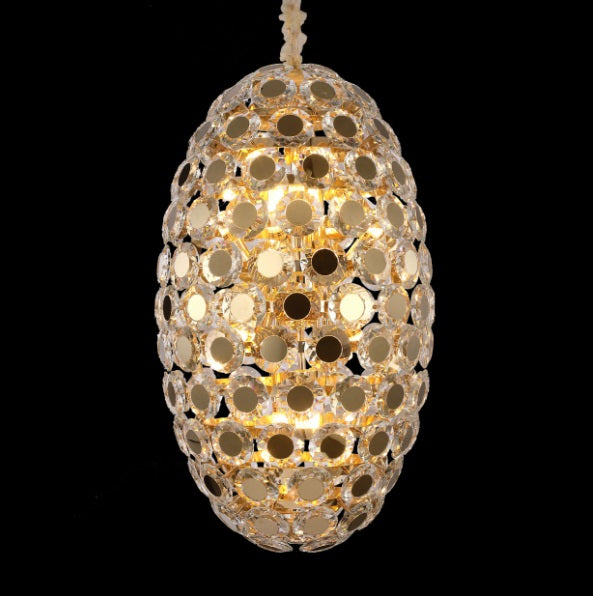 AICO Furniture Lighting Pendant 14 Light Chandelier in Gold