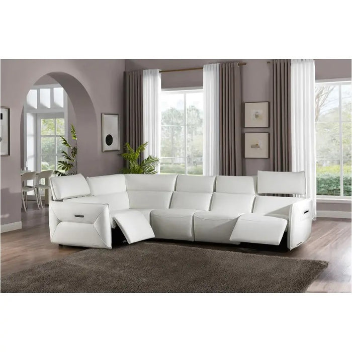 AICO Furniture Verona Armless Chair-Snow in White