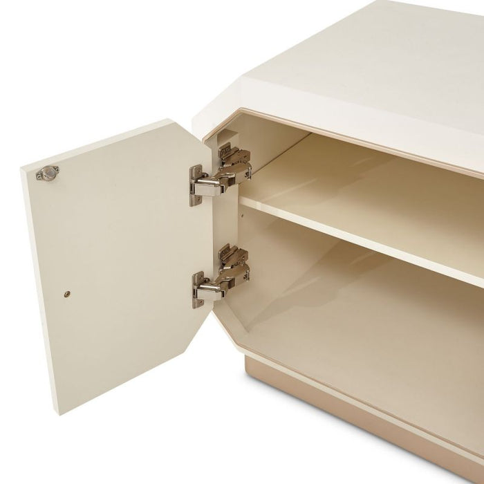 AICO La Rachelle Media Cabinet in Medium Champagne