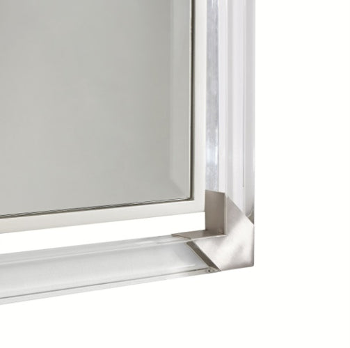 AICO Furniture Penthouse Wall Mirror in Ash Gray