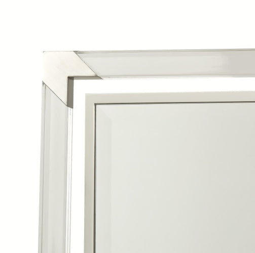 AICO Furniture Penthouse Wall Mirror in Ash Gray