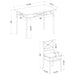 Anna 5-piece Rectangular Dining Table Set Dark Bronze