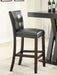 Alberton Leatherette Upholstered Bar Chair Black (Set of 2)