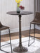 Oswego Round 30-inch Pub Height Bistro Bar Table Dark Russet