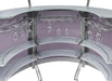 Dallas 3-piece Curved Freestanding Home Bar Cabinet Silver