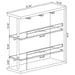 Prescott Rectangular Home Wine Table Black High Gloss