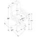 Marietta 5-piece 3-in-1 Dining and Game Table Set Tobacco