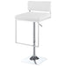 Alameda Adjustable Bar Stool Chrome and White