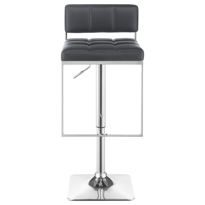 Alameda Adjustable Bar Stool Chrome and Grey