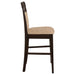 Gabriel Closed Back Counter Chair Cappuccino (Set of 2)