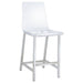 Juelia Clear Acrylic Counter Chair Chrome (Set of 2)
