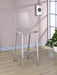 Juelia Clear Acrylic Bar Chair Chrome (Set of 2)