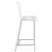 Juelia Clear Acrylic Bar Chair Chrome (Set of 2)