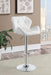 Berrington Upholstered Adjustable Bar Stool White (Set of 2)
