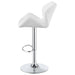 Berrington Upholstered Adjustable Bar Stool White (Set of 2)