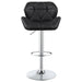 Berrington Upholstered Adjustable Bar Stool Black (Set of 2)
