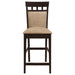Gabriel 5-piece Square Counter Height Dining Set Cappuccino