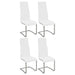 Montclair Upholstered Dining Side Chair White (Set of 4)