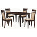 Gabriel 5-piece Rectangular 59-inch Dining Set Cappuccino