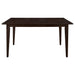 Gabriel Rectangular 59-inch Wood Dining Table Cappuccino