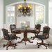 Turk 5-piece 3-in-1 Dining and Game Table Set Tobacco