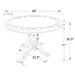 Turk Round Dining and Billiard Poker Game Table Tobacco