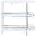 Adolfo Rectangular 2-tier Home Bar Table White High Gloss