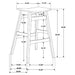 Finnick 3-piece Rectangular Pub Height Bar Table Set Walnut