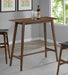 Finnick Rectangular 47-inch Pub Height Bar Table Walnut