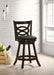 Calecita Wood Swivel Counter Stool Cappuccino (Set of 2)