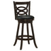 Calecita Wood Swivel Bar Stool Cappuccino (Set of 2)