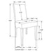 Stanton 7-piece Rectangular Dining Table Set Grey